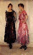 Isaac Israels Two models oil painting artist